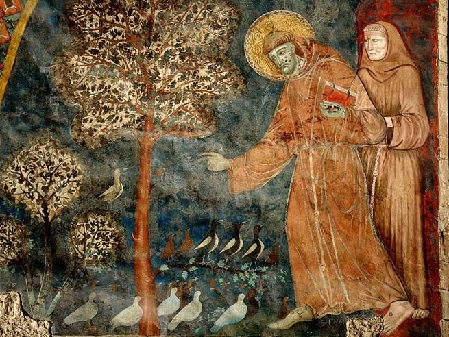 Franti�ek z Assisi a pt��ci.